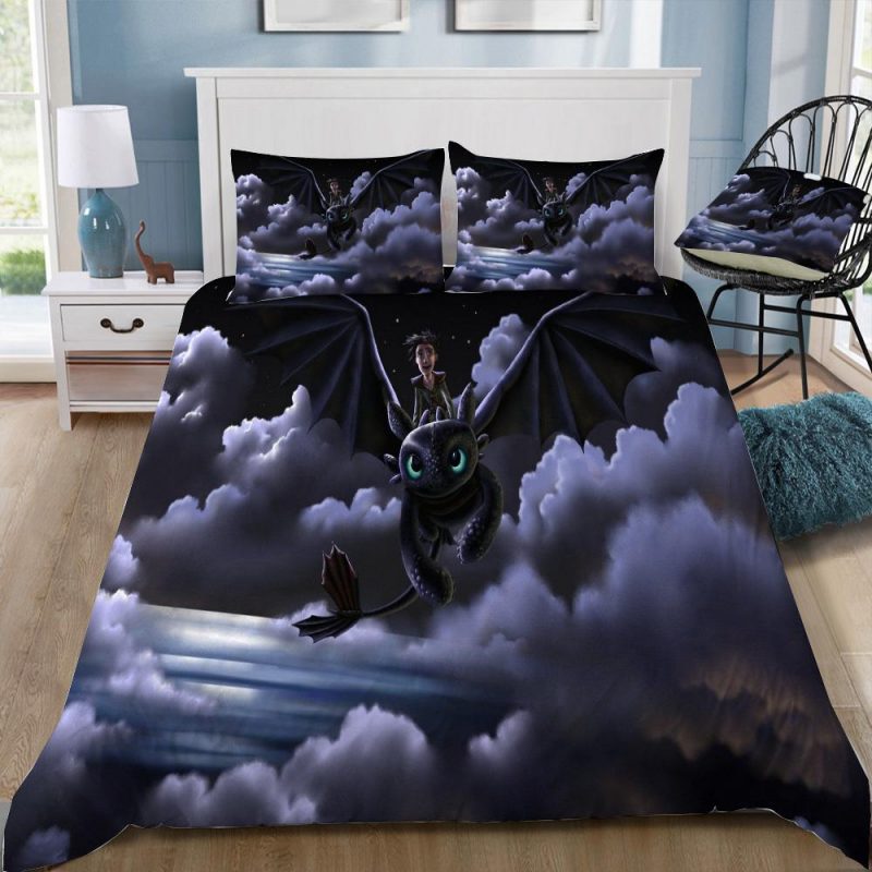 How To Train Your Dragon 3 Duvet Cover and Pillowcase Set Bedding Set 331