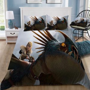 How To Train Your Dragon 3 Duvet Cover and Pillowcase Set Bedding Set 334