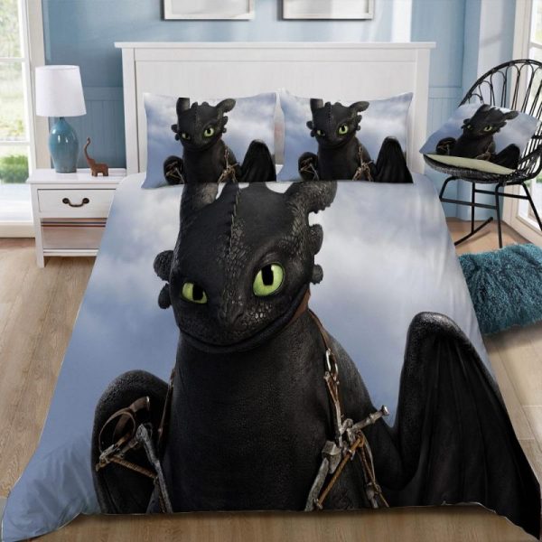 How To Train Your Dragon 3 Duvet Cover and Pillowcase Set Bedding Set 335