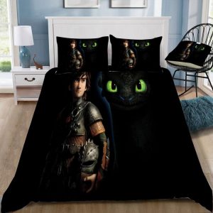 How To Train Your Dragon 3 The Hiden World 15 Duvet Cover and Pillowcase Set Bedding Set