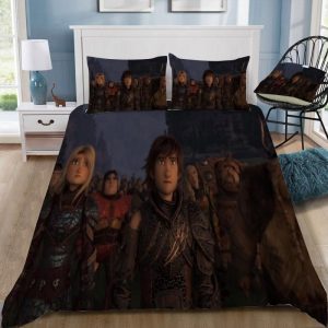 How To Train Your Dragon 3 The Hiden World 3 Duvet Cover and Pillowcase Set Bedding Set