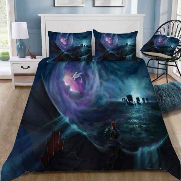 How To Train Your Dragon 3 The Hiden World 7 Duvet Cover and Pillowcase Set Bedding Set