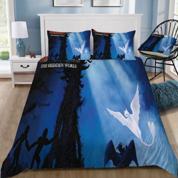 How To Train Your Dragon 3 The Hiden World 9 Duvet Cover and Pillowcase Set Bedding Set