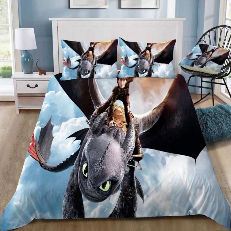 How To Train Your Dragon 31 Duvet Cover and Pillowcase Set Bedding Set