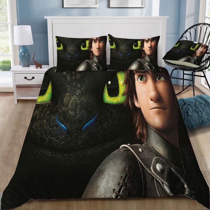 How To Train Your Dragon 36 Duvet Cover and Pillowcase Set Bedding Set 344