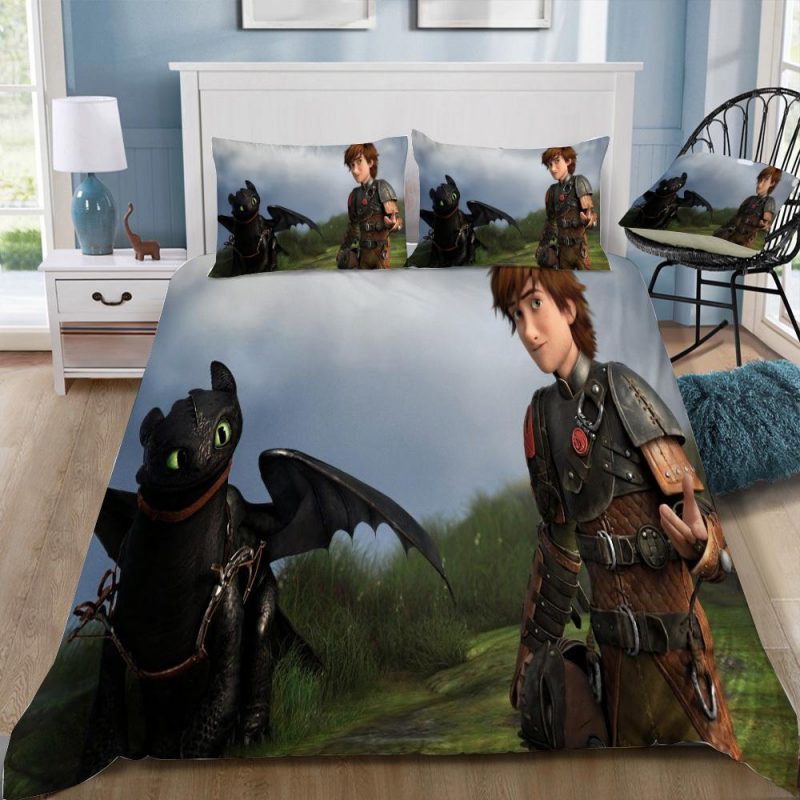 How To Train Your Dragon 42 Duvet Cover and Pillowcase Set Bedding Set