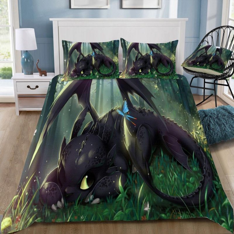 How To Train Your Dragon 5 Duvet Cover and Pillowcase Set Bedding Set