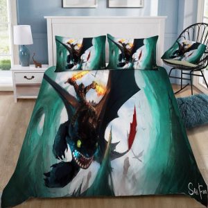 How To Train Your Dragon 6 Duvet Cover and Pillowcase Set Bedding Set