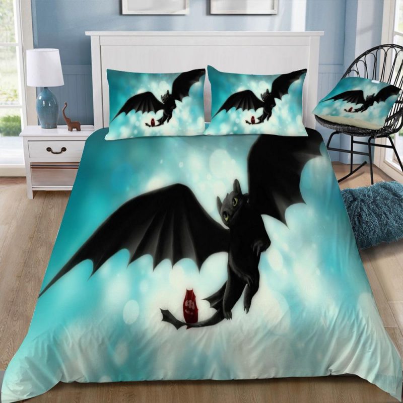 How To Train Your Dragon 8 Duvet Cover and Pillowcase Set Bedding Set