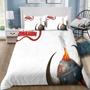 How To Train Your Dragon Duvet Cover and Pillowcase Set Bedding Set 350