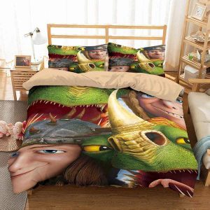 How To Train Your Dragon Duvet Cover and Pillowcase Set Bedding Set 493