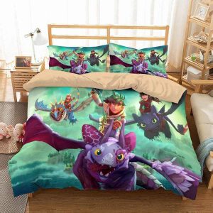 How To Train Your Dragon Duvet Cover and Pillowcase Set Bedding Set 730