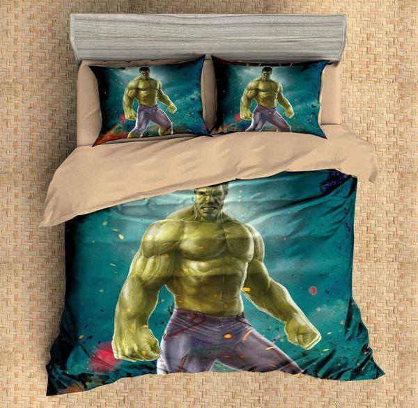 Hulk 3 Duvet Cover and Pillowcase Set Bedding Set