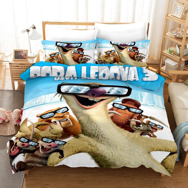 Ice Age 3 Duvet Cover and Pillowcase Set Bedding Set