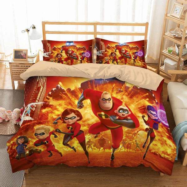 Incredibles Duvet Cover and Pillowcase Set Bedding Set