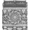 Inhale Exhale Grey Duver Duvet Cover and Pillowcase Set Bedding Set