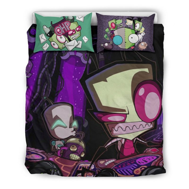 Invader Zim Duvet Cover and Pillowcase Set Bedding Set