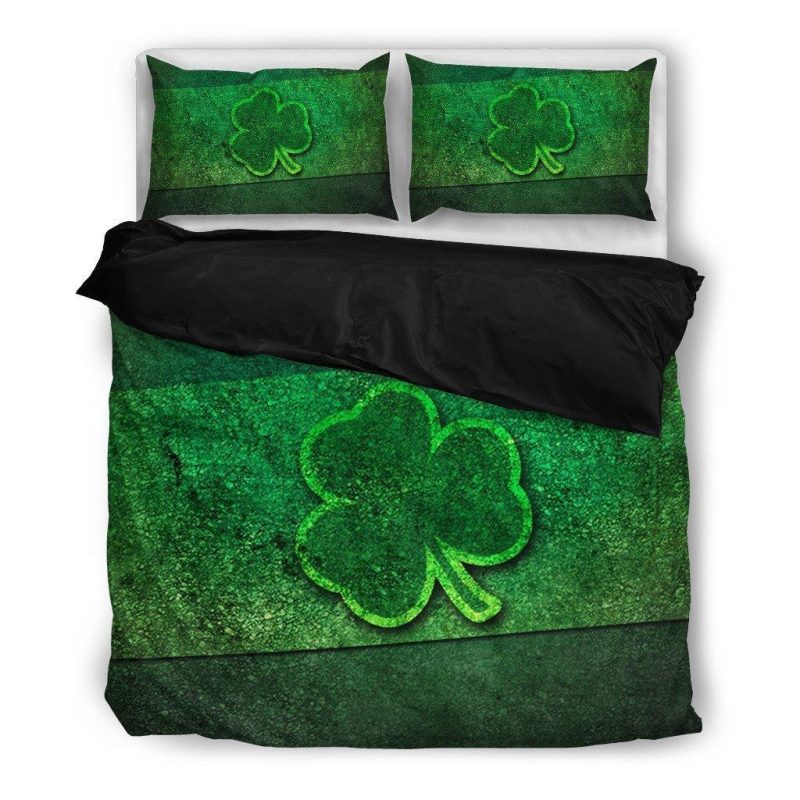 Irish Shamrock Duvet Cover and Pillowcase Set Bedding Set