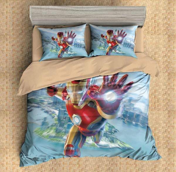 Iron Man 9 Duvet Cover and Pillowcase Set Bedding Set