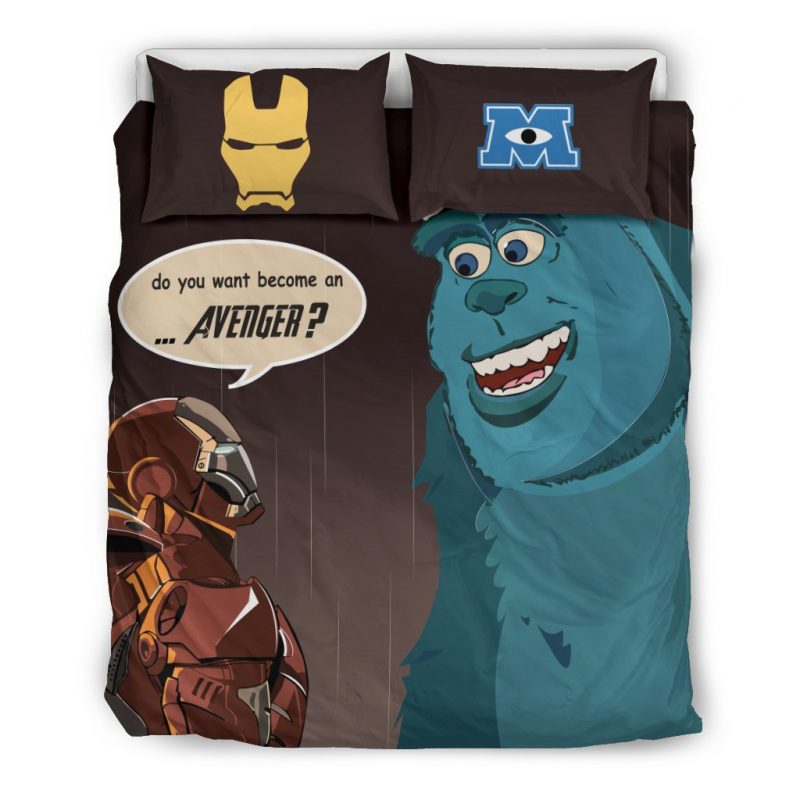 Iron Man Sulley Duvet Cover and Pillowcase Set Bedding Set