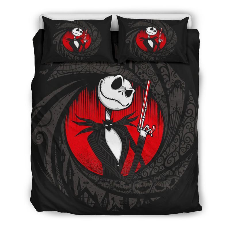 Jack Skellington Duvet Cover and Pillowcase Set Bedding Set 45