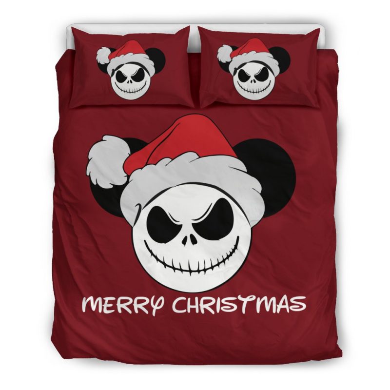 Jack Skellington Halloween 2226 Duvet Cover and Pillowcase Set Bedding Set