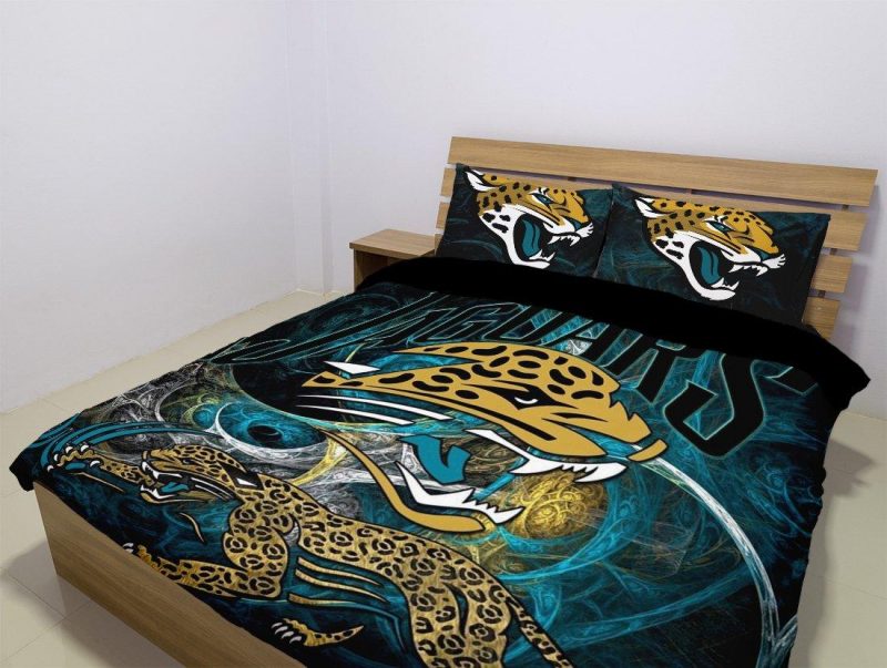 Jacksonville Jaguars Duvet Cover and Pillowcase Set Bedding Set