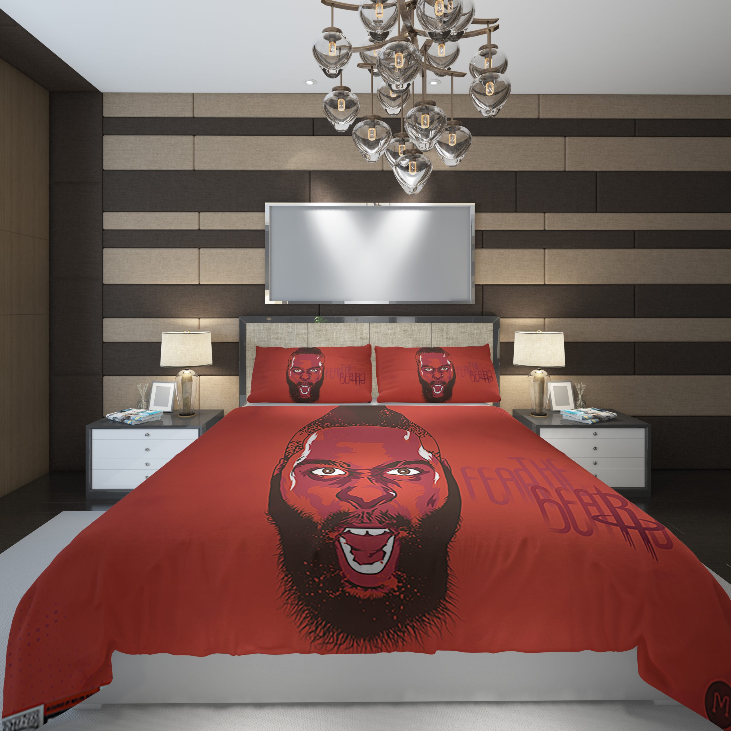 James Harden 2 NBA Basketball ize Duvet Cover and Pillowcase Set Bedding Set