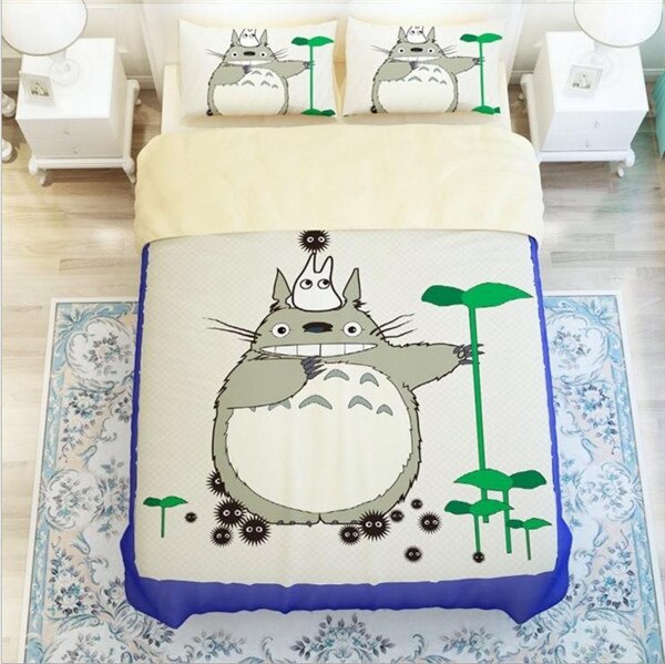 Japan Totoro 223 Duvet Cover and Pillowcase Set Bedding Set