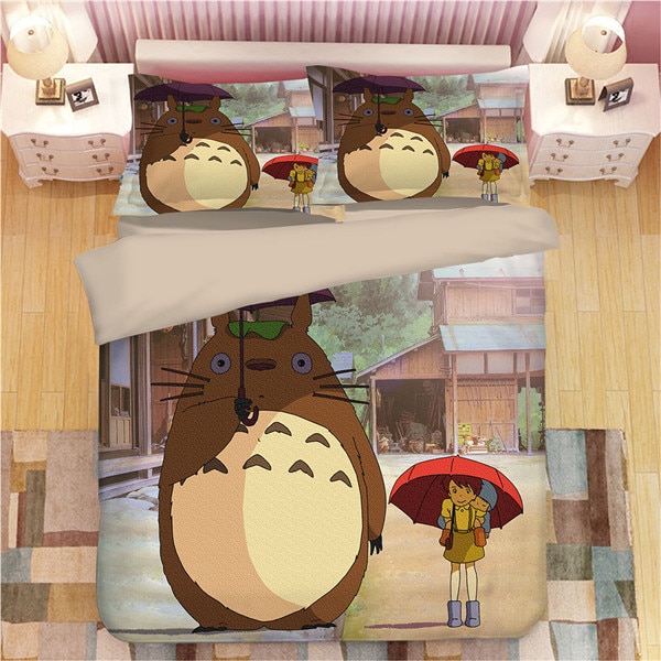 Japan Totoro 226 Duvet Cover and Pillowcase Set Bedding Set