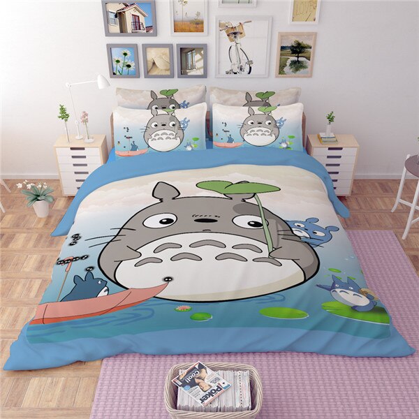 Japan Totoro 230 Duvet Cover and Pillowcase Set Bedding Set