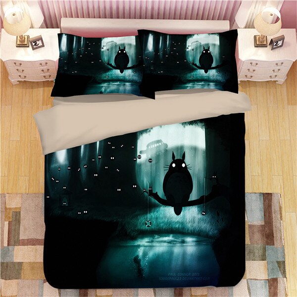 Japan Totoro 234 Duvet Cover and Pillowcase Set Bedding Set