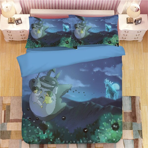 Japan Totoro 237 Duvet Cover and Pillowcase Set Bedding Set