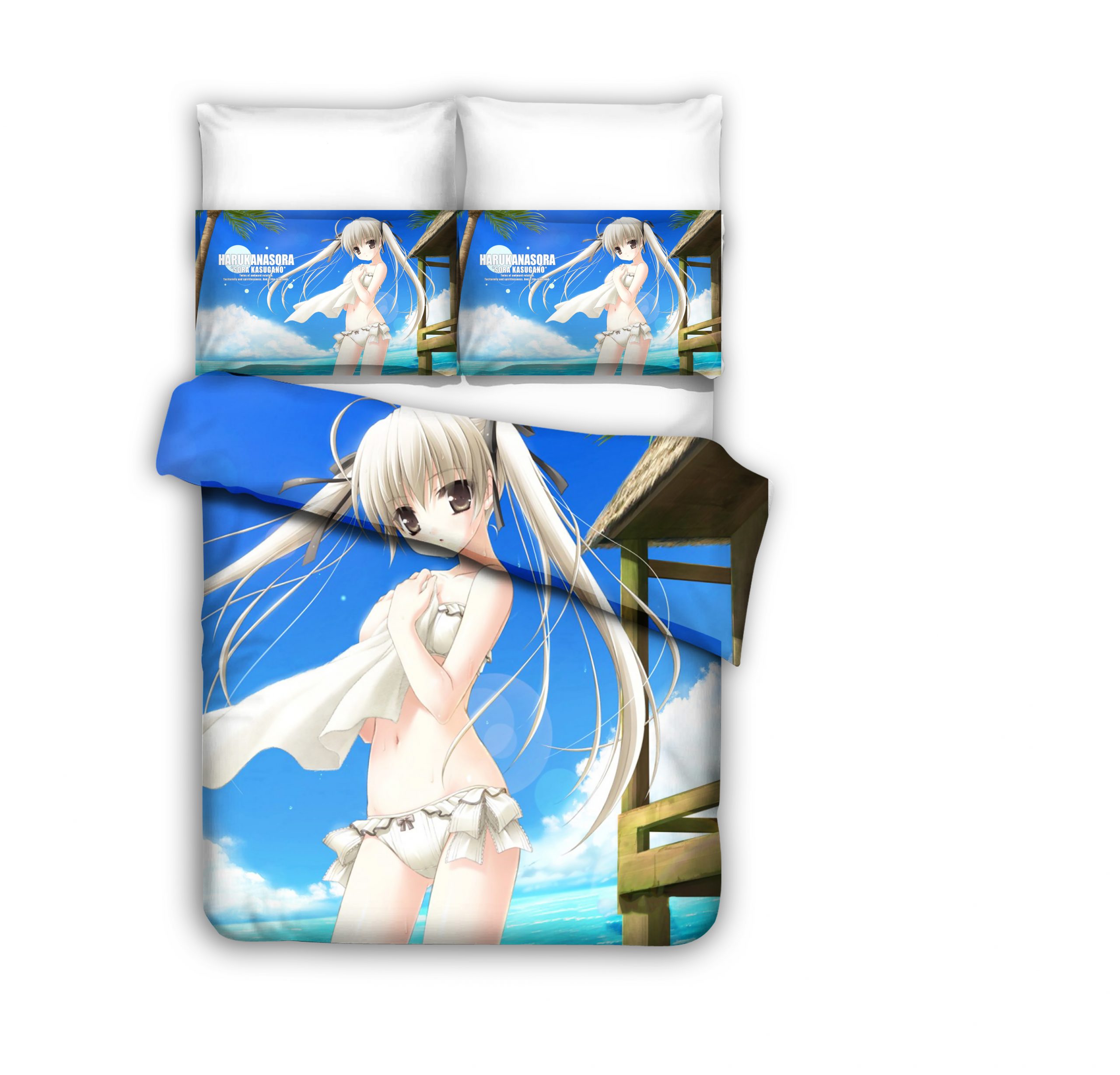 Japanese Cartoon Girl 9 Duvet Cover and Pillowcase Set Bedding Set