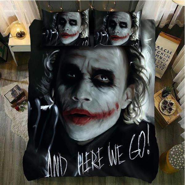 Joker And Here We Go Duvet Cover and Pillowcase Set Bedding Set