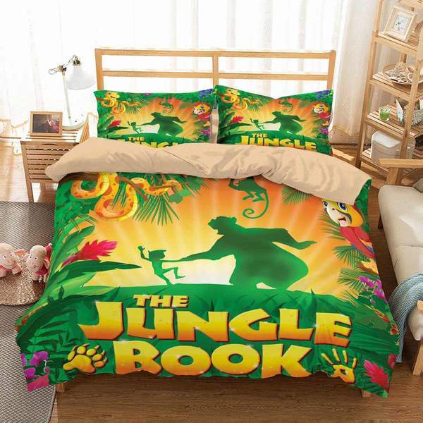 Jungle Book Duvet Cover and Pillowcase Set Bedding Set 582