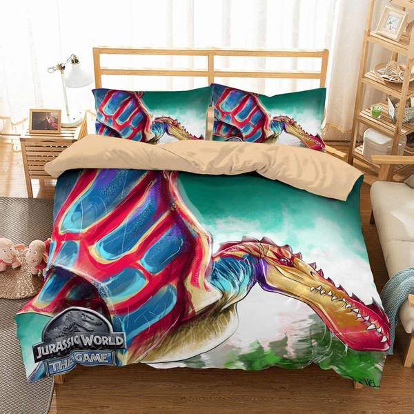 Jurassic World 4 Duvet Cover and Pillowcase Set Bedding Set