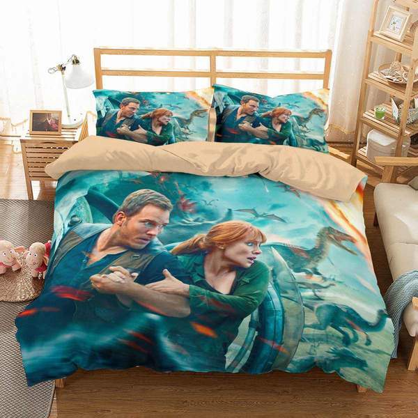 Jurassic World 6 Duvet Cover and Pillowcase Set Bedding Set