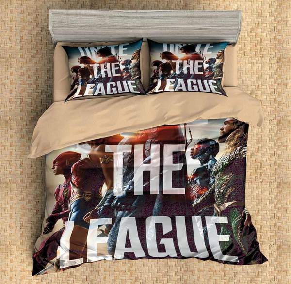 Justice League 2 Duvet Cover and Pillowcase Set Bedding Set