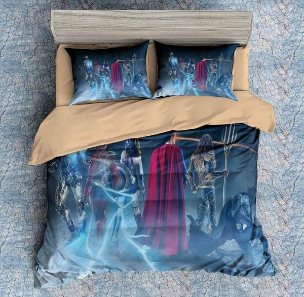 Justice League 3 Duvet Cover and Pillowcase Set Bedding Set