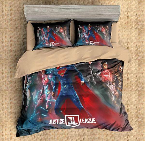 Justice League 5 Duvet Cover and Pillowcase Set Bedding Set