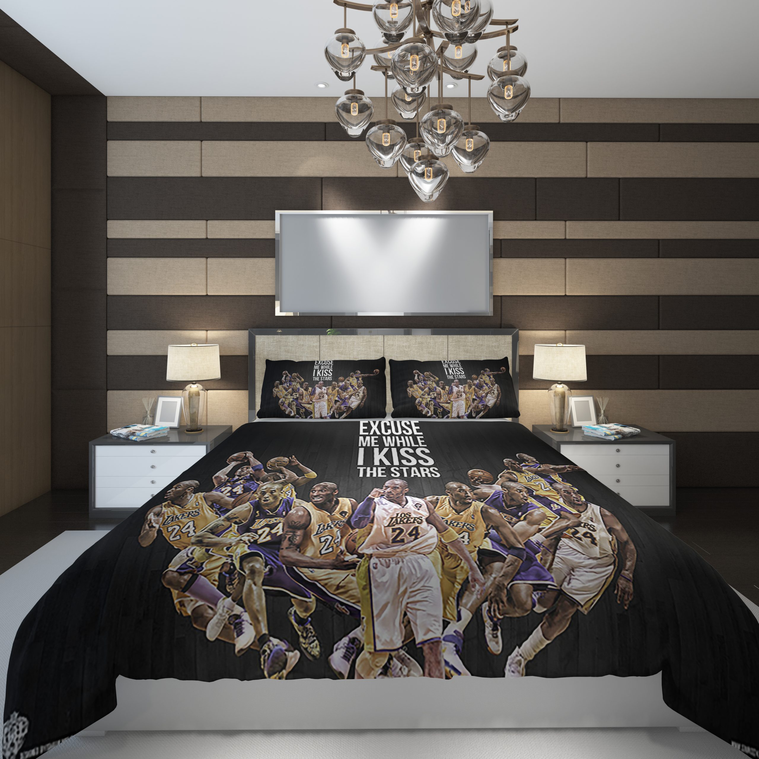 KOBE BRYANT NBA Basketball ize Duvet Cover and Pillowcase Set Bedding Set