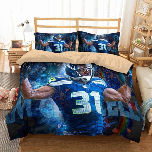 Kam Chancellor Seattle Seahawks Duvet Cover and Pillowcase Set Bedding Set