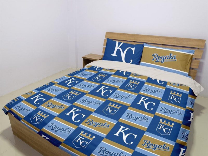 Kansas City Royals Duvet Cover and Pillowcase Set Bedding Set 997