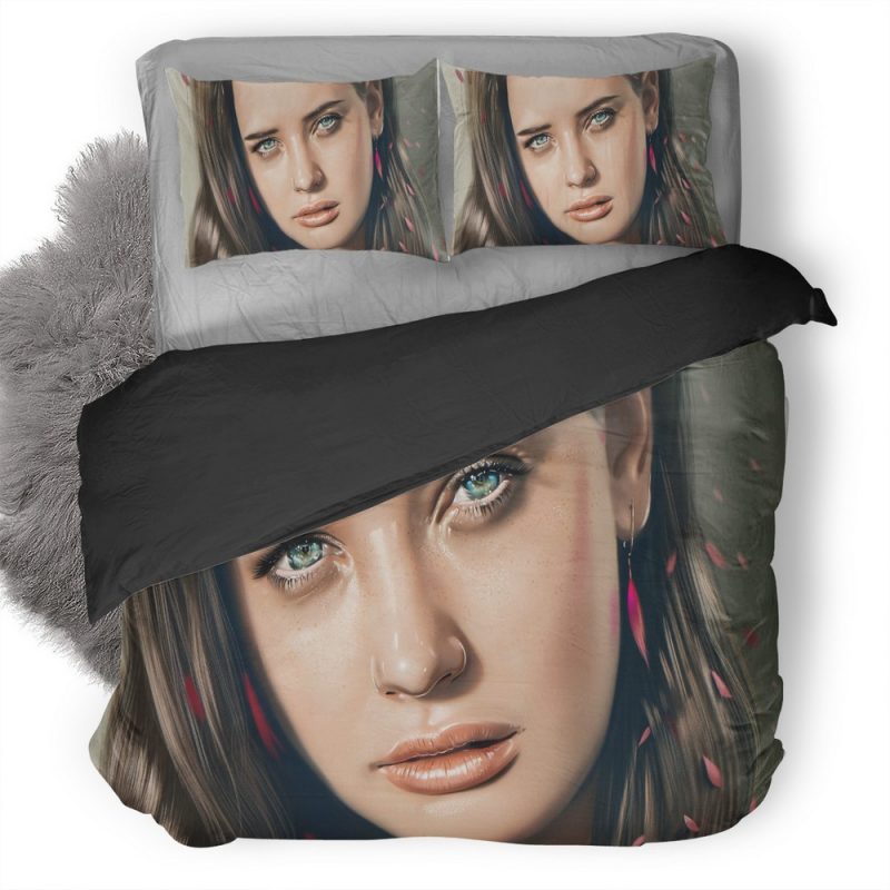 Katherine Langford Fan Art 4P Duvet Cover and Pillowcase Set Bedding Set