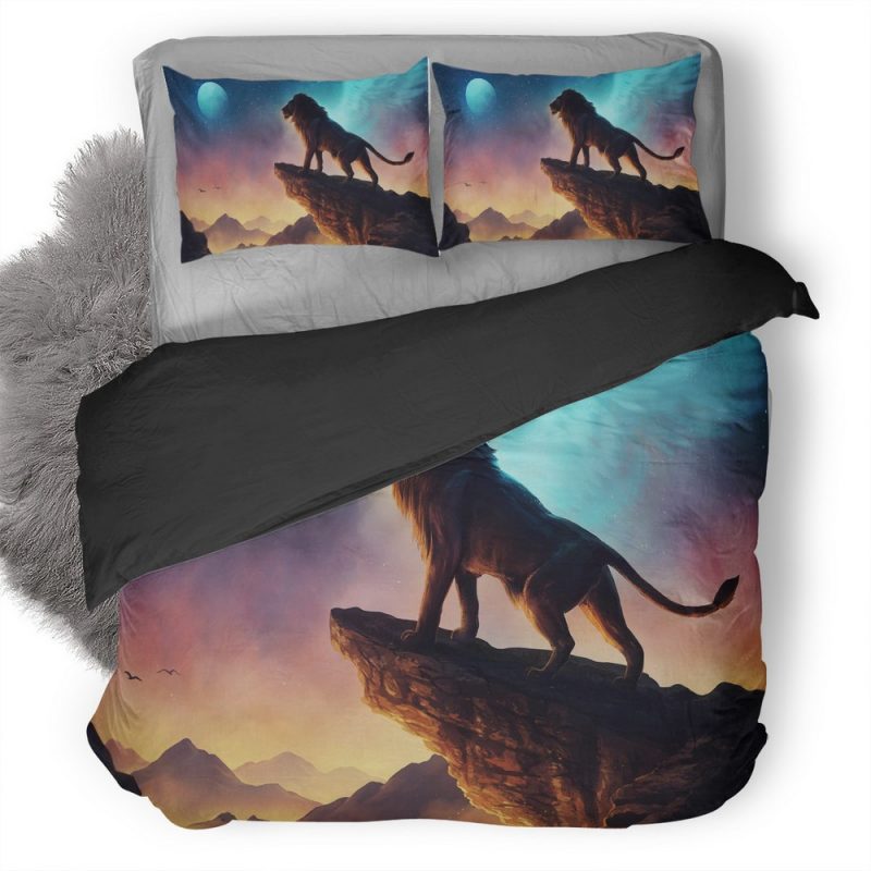 King Lion Dv Duvet Cover and Pillowcase Set Bedding Set