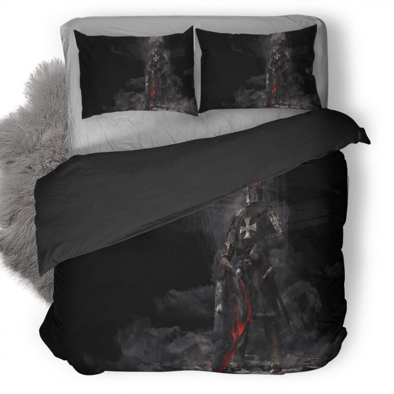 Knight With Sword Artwork 23 Duvet Cover and Pillowcase Set Bedding Set