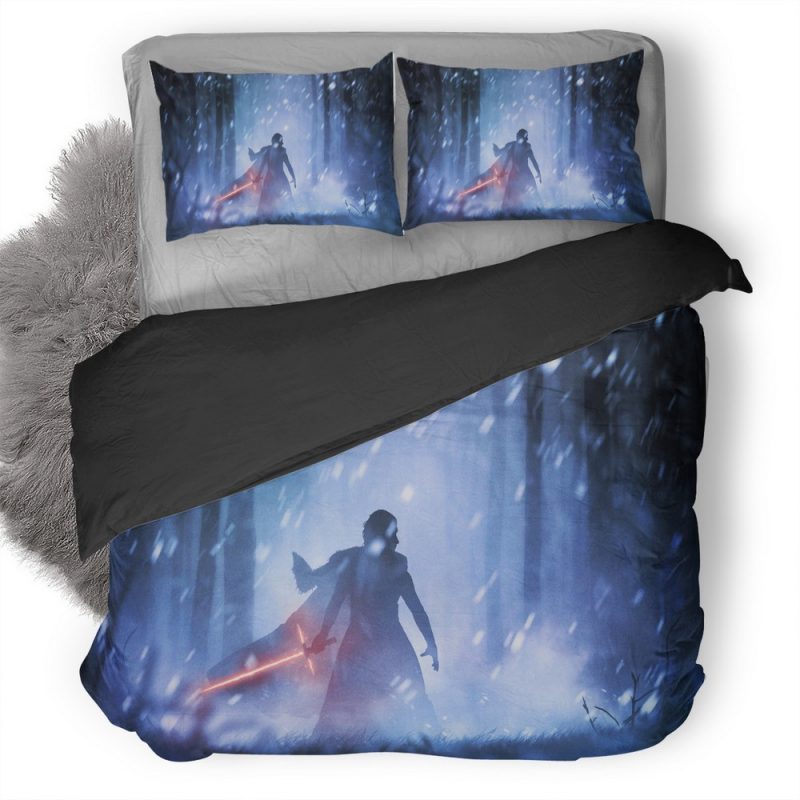 Kylo Ren Star Wars Digital Art 7W Duvet Cover and Pillowcase Set Bedding Set