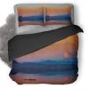 Lake Boat Man Sun T9 Duvet Cover and Pillowcase Set Bedding Set