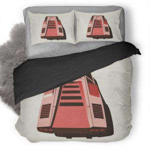 Lamborghini Diablo Minimalism Jk Duvet Cover and Pillowcase Set Bedding Set